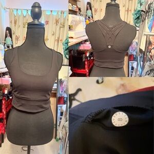 lululemon athletica Black Tank Top